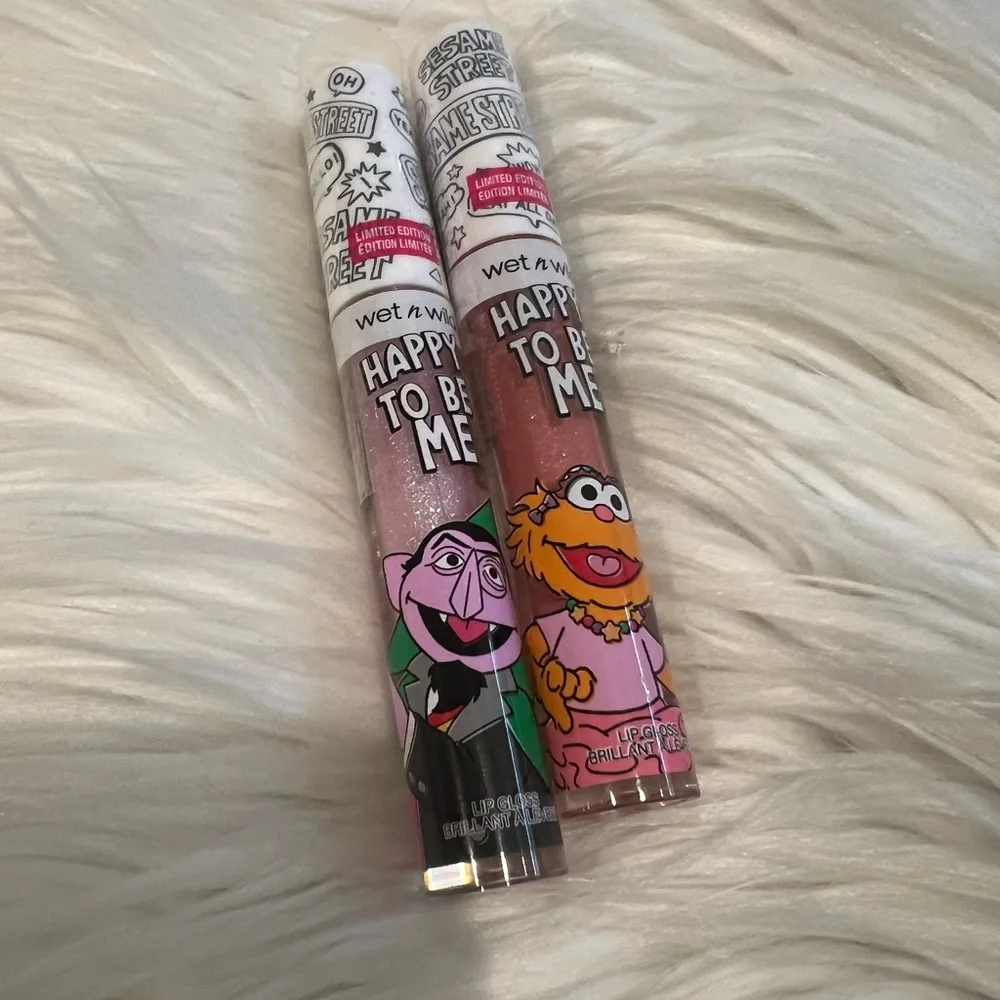 Wet n wild Sesame‎ street lip gloss bundle